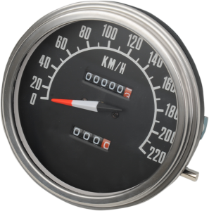 5(r) Fl-style 2:1 Speedometer Black