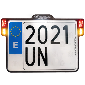 License Plate Holder 3-in-1 For Eu Countries Black