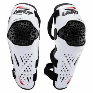 Leatt Dual Axis Pro térd- és sípcsontvédők, fekete/fehér, nordicamoto.ro