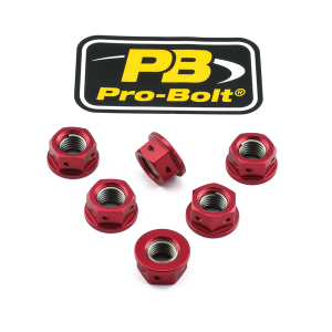 Sprocket Nuts Red