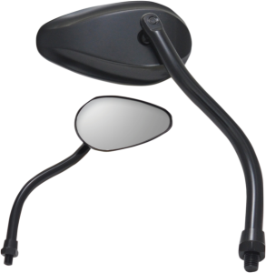 X-treme Mini Teardrop Mirror Black, 1, nordicamoto.ro