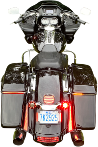 Led Low-profile Bagz Accent Lights Amber, Red, 1, nordicamoto.ro
