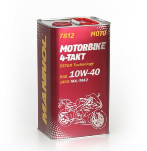 4T olaj, Mannol MOTORBIKE ESTER TECHNOLOGY 10W-40 4 l négyütemű motorolaj, nordicamoto.ro