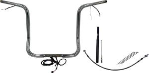 Plug & Play Ez Install 1-1/4(r) Round Top Handlebar Kit Silver, 2, nordicamoto.ro
