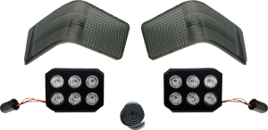 Led Tour-pak Run/brake Lights With Lenses Red, 3, nordicamoto.ro