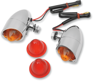 Mini Retro-style Marker Light Chrome