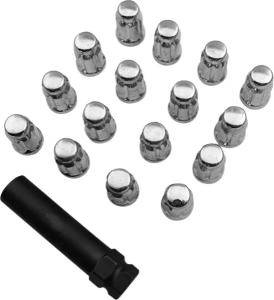 Splined Lug Nut Silver, 2, nordicamoto.ro