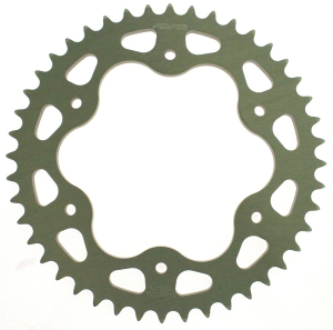 Works Triplestar Aluminum Ducati Rear Sprocket Natural, 1, nordicamoto.ro