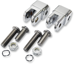 Early-style Footpeg Mount Adapters Silver, 2, nordicamoto.ro
