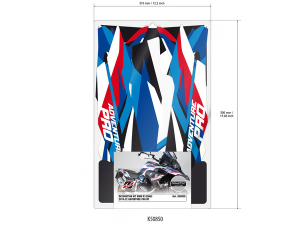 Decal Kit Blue, White 