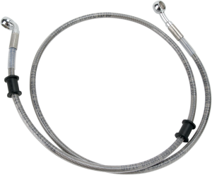 Stainless Steel Brake Line Kit Silver, Clear-coated