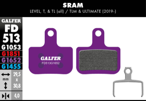 G1652 E-bike Brake Pads