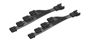 4-way Rear Lighting Y-splitter Black, 1, nordicamoto.ro