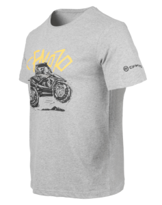 Tricou Casual Moto Cartoon Gri/Negru CFMOTO, 1, nordicamoto.ro