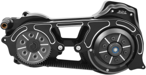2(r) Open Belt Drive Kits W/1-piece Motor Plate Black