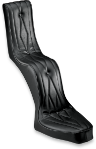 King And Queen Vinyl Seat Black, 2, nordicamoto.ro