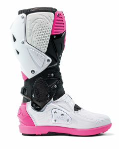 Cizme Sidi Crossfire 3 SRS Black/White/Pink, 4, nordicamoto.ro