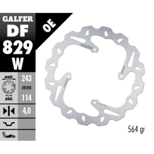 TM EN/MX 85-530 Galfer rögzített hátsó féklemez, nordicamoto.ro