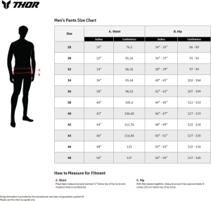 Thor Differ nadrág, fekete/fehér, 30-as méret, 2, nordicamoto.ro