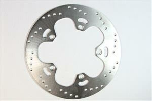 Round Hpsr Solid Brake Rotor Silver, Stainless Steel