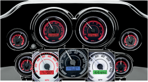 Mvx-8k Series Analog/digital Gauge Kit Gray, White