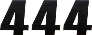 Vinyl Race Numbers Black