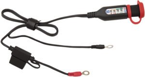 Optimate Permanent Power Lead With Battery/charge Status Black