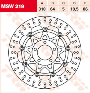 Round Floating Brake Rotor