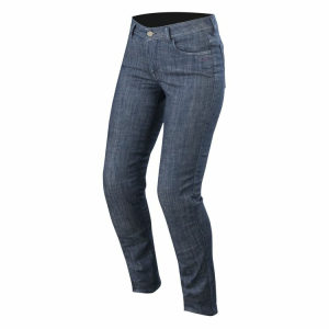 Alpinestars Stella Courtney Denim 74 Washed Blue női farmer – pályára kész, utcai viseletre is alkalmas, és azoknak a motorosoknak készült, akik a teljesítményt és a stílust egyaránt igénylik., 1, nordicamoto.ro