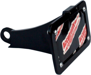 Side Mount License Plate With Led Tag Light White