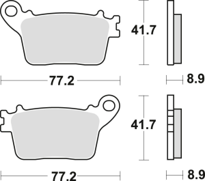 TRW szinterezett hátsó fékbetétek a következő modellekhez: CB 600 HORNET '07–'15 / CBR 600 RR '07–'16 / CBR 1000 FIREBLADE '06–'19 / KAWASAKI ZX6R 636 '13–/ ZX10R / RR '10–/SUZUKI GSXR 600/750 '11–'16/ GSXR 1000 '09–/ YAMAHA R6 17–, R1 '15–, nordicamoto.ro