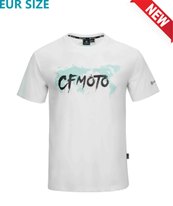 CFMOTO CASUAL KÖRNYAKÚ PÓLÓ, FEHÉR/KÉK, 2, nordicamoto.ro