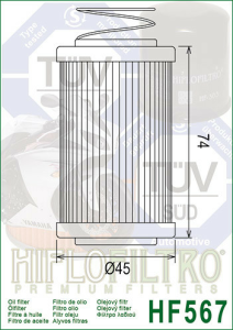 Filtru ulei MV AGUSTA 920-1090 BRUTALE Hiflofiltro HF567, 1, nordicamoto.ro