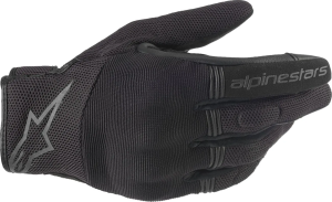 Textil motoros kesztyű, Alpinestars Copper fekete textil kesztyű, nordicamoto.ro