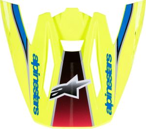 Cozoroc Alpinestars SM5 sisak, sárga/kék, nordicamoto.ro