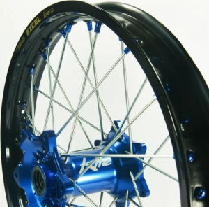 Elite Mx-en kerék, ezüst küllők, fekete, kék