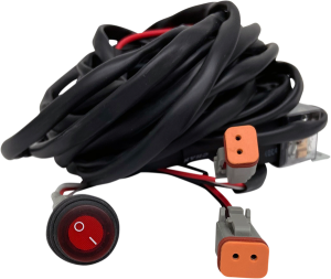 Round Lighted On/off Switch Wiring Harness