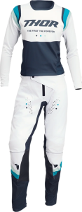 Tricou dama Thor Pulse REV Midnight Blue/White L, 3, nordicamoto.ro