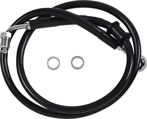 Extended Length Stainless Steel Brake Line Black, Vinyl Coated