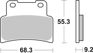 Ms Scooter Maxi Sintered Brake Pads, 2, nordicamoto.ro