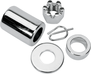 Axle Spacer/nut Kit Silver