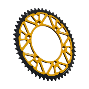 JT SPROCKETS Twinstar acél-alumínium hibrid lánckerék, fekete, arany , nordicamoto.ro