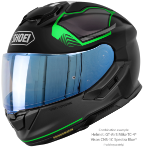 SHOEI GT-AIR3 MIKE TC-4 teljes arcú sisak, fekete/matt zöld, M-es méret, 3, nordicamoto.ro