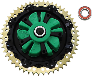 Cush Drive Chain Sprocket Gold, Black Anodized, 1, nordicamoto.ro