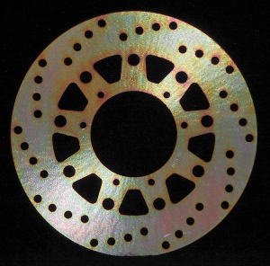 Round D-series Fixed Offroad Brake Rotor Gold, Zinc