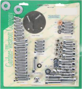 Bolt Kit Chrome, Polished