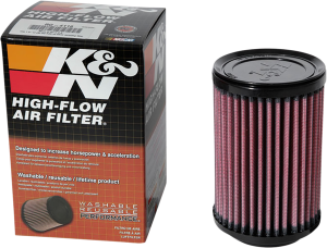 High Flow Replacement Air Filter Black, Red