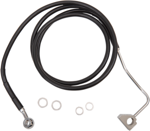 Extended Length Black Vinyl Brake Line Kit Black Oversize [+102 mm (4'')], 1, nordicamoto.ro