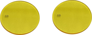 Probeam®  Fog Lamp Yellow Replacement Lens Yellow, 2, nordicamoto.ro