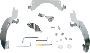 Fats/slim Windshield Trigger-lock Complete Mount Kit Polished